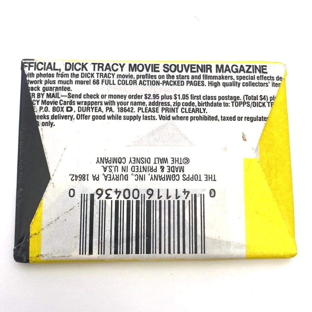 Vintage 1990 Dick Tracy Trading Card Wax Packs Bundle (9 Packs)